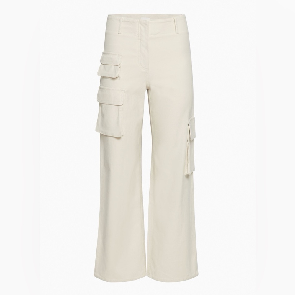 Aritzia Wilfred Cream Picture Cargo Pant